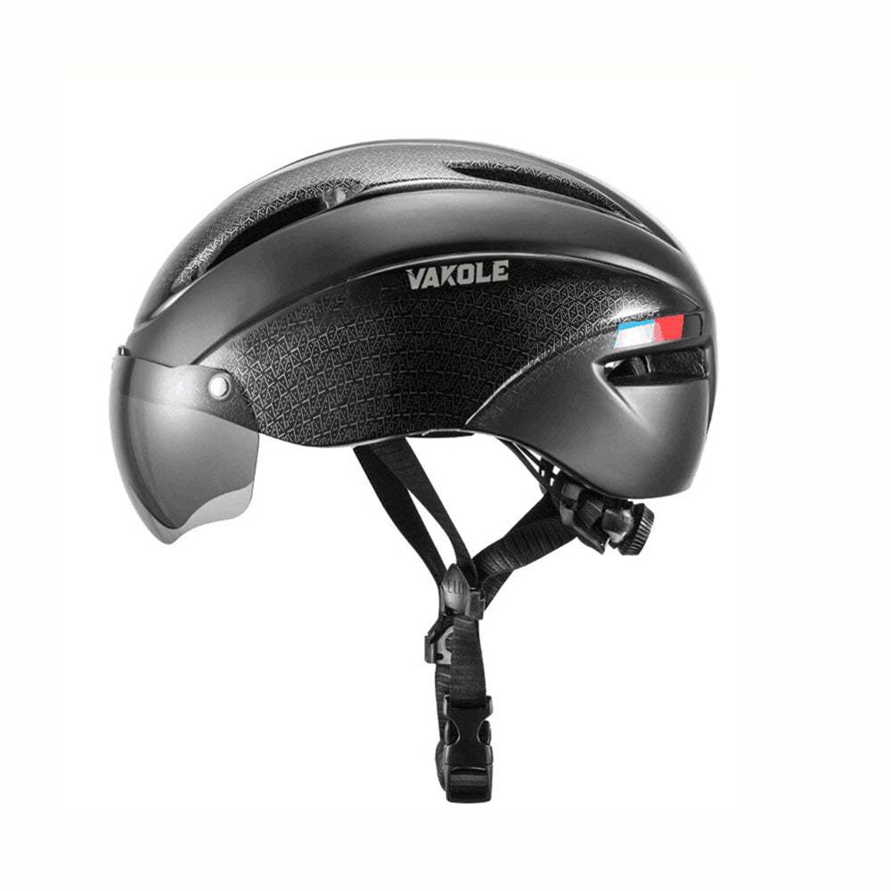 Vakole Professional Integrally Molded Bicycle Helmet with Detachable Magnetic Goggles and Adjustable Fit