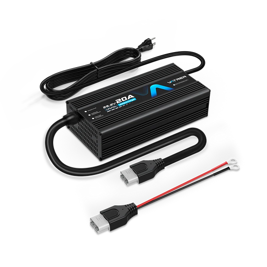 【Pre-order】Vatrer 29.2V 20A Lithium Battery Charger AC-DC LiFePO4 Battery Charger for 24V Rechargeable Lithium LiFePO4 Battery