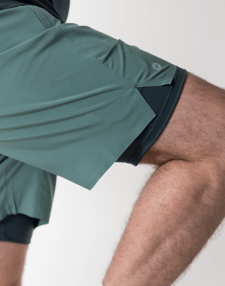 Venice 2 in 1 Shorts in Fern Green - Small / Fern Green