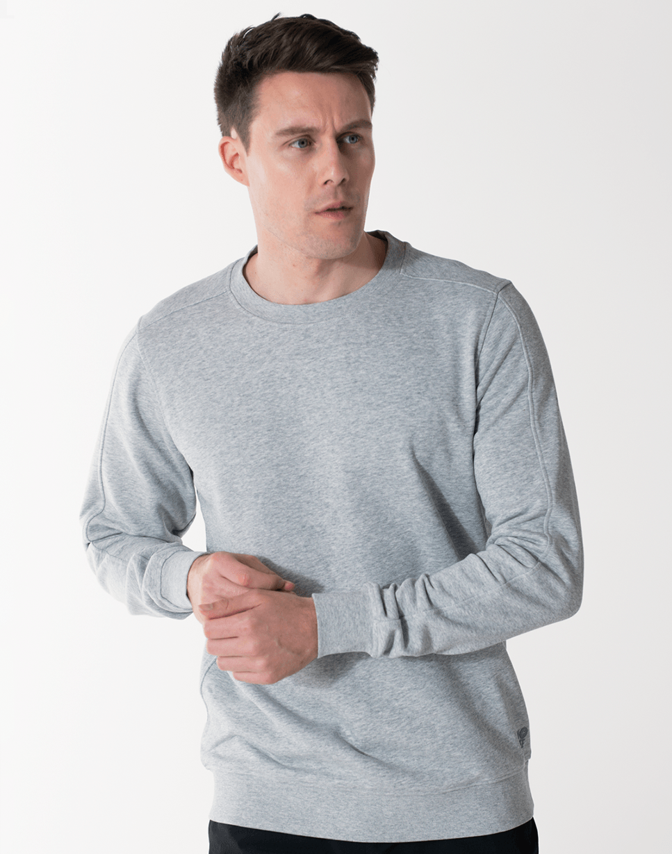 Venice Crew in Grey Marl - Small / Grey Marl