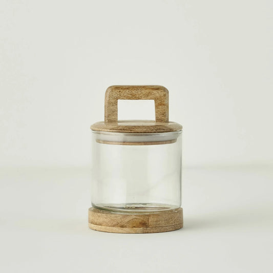 Verre Glass Jar with Mango Wood Lid - 20.25 oz