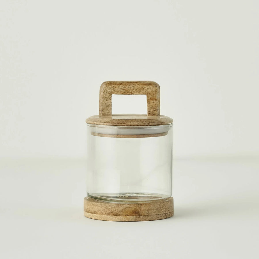 Verre Glass Jar with Mango Wood Lid - 20.25 oz