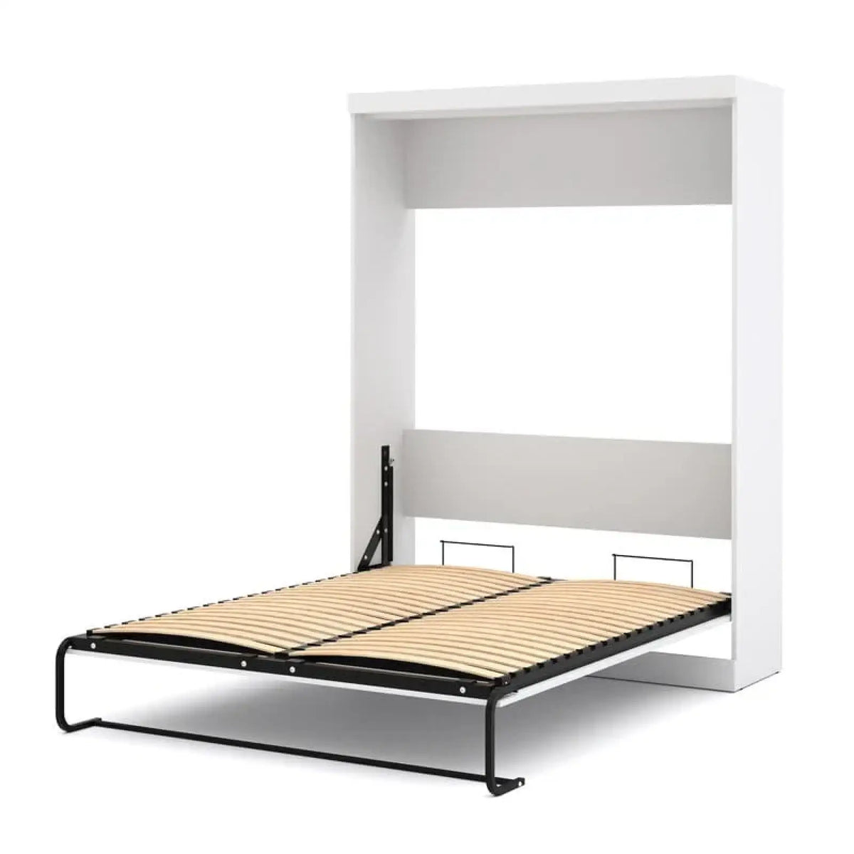 Vertical Pull Down Double Wall Bed - White / Double - 1350 X 1900mm