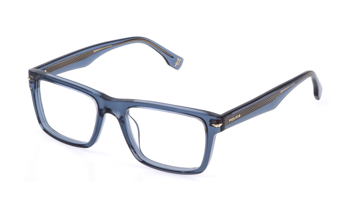 Police VPLQ64 CHAMP 11 04AL Man Optical frames Acetate Grey  Squared