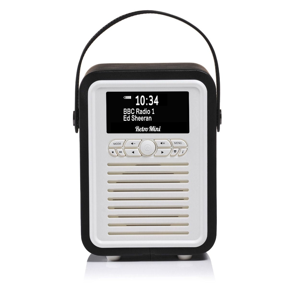 VQ Retro Mini Portable DAB Radio with Bluetooth in Black