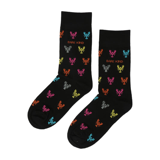 Save the Lobster Small Motif Bamboo Socks | UK Adult 4-7