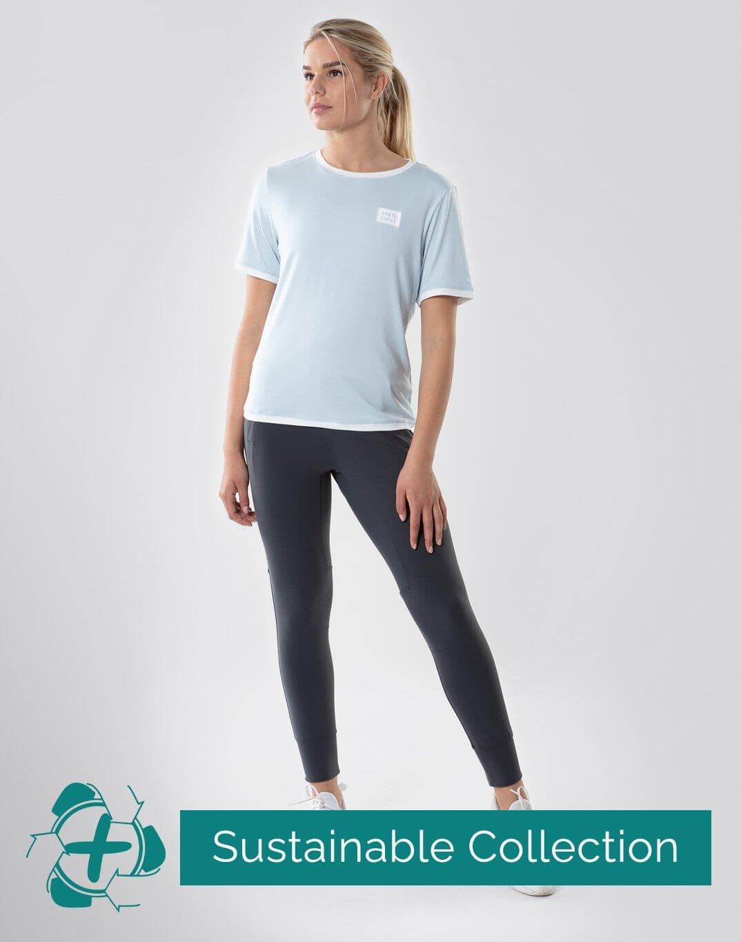 Womens Wilde Ringer Tee in Blue - XS/8 / Cadet Blue