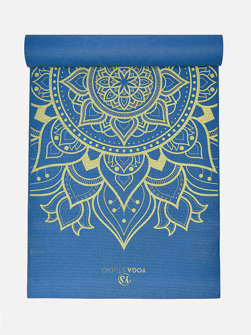Yoga Studio Designed Sticky Yoga Mat 6mm - Mandala Lotus Mineral
