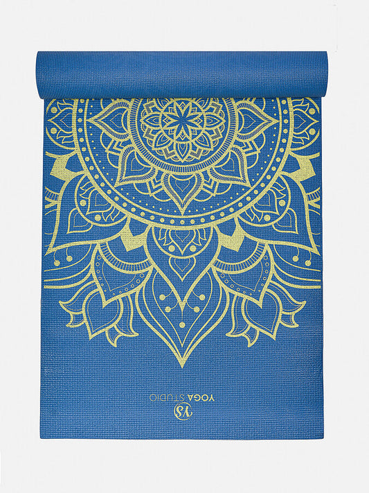 Yoga Studio Designed Sticky Yoga Mat 6mm - Mandala Lotus Mineral