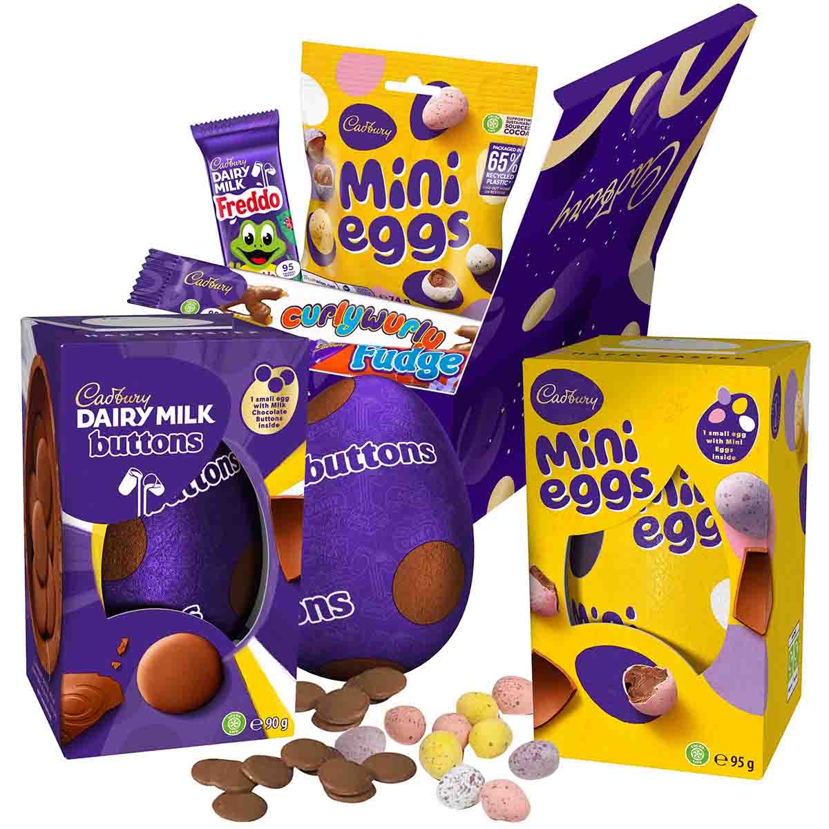 Cadbury Chocolate Easter Egg Treasure Box 320.5g