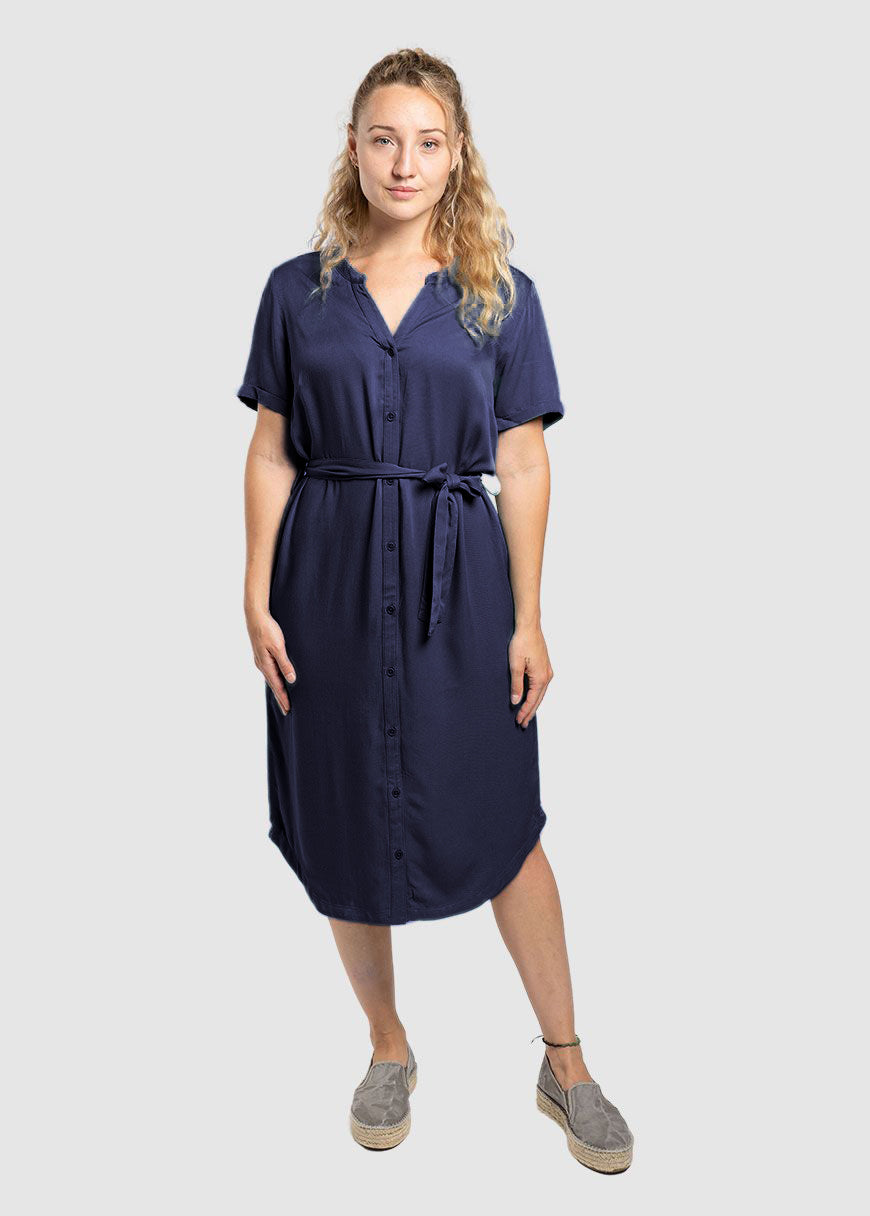 Ecovero Kurzarm-Kleid Modell: Finja
